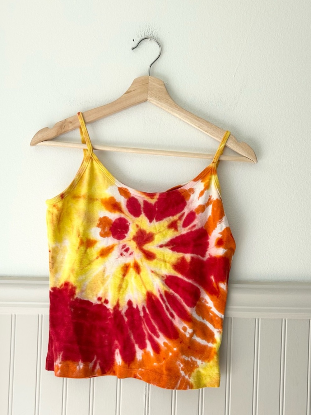 Vintage Morbid Threads Tie-Dye Tank Top Size Small Cotton